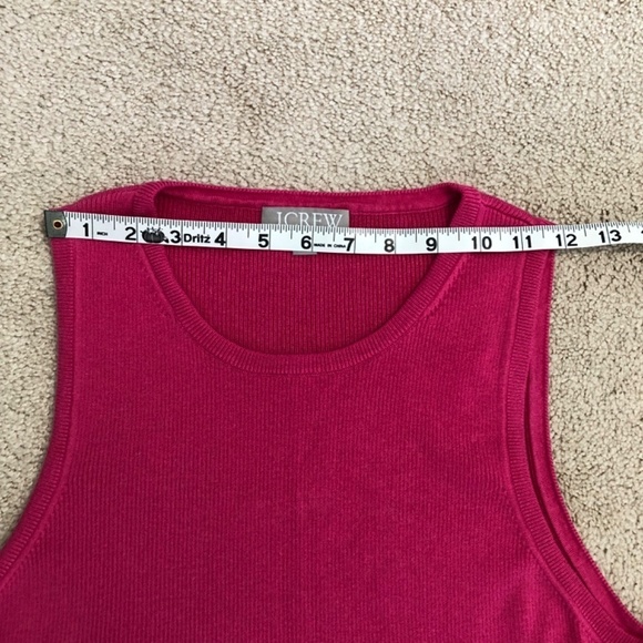 J Crew Pink Ribbed Lyocell Tencel Blend Sweater Tank XL - Picture 11 of 11
